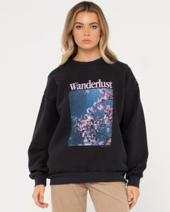 Forro Polar Extragrande Con Grafico Wanderlust>Rusty Sale