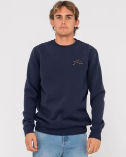 Forro Polar One Hit Shadow Crew>Rusty Shop