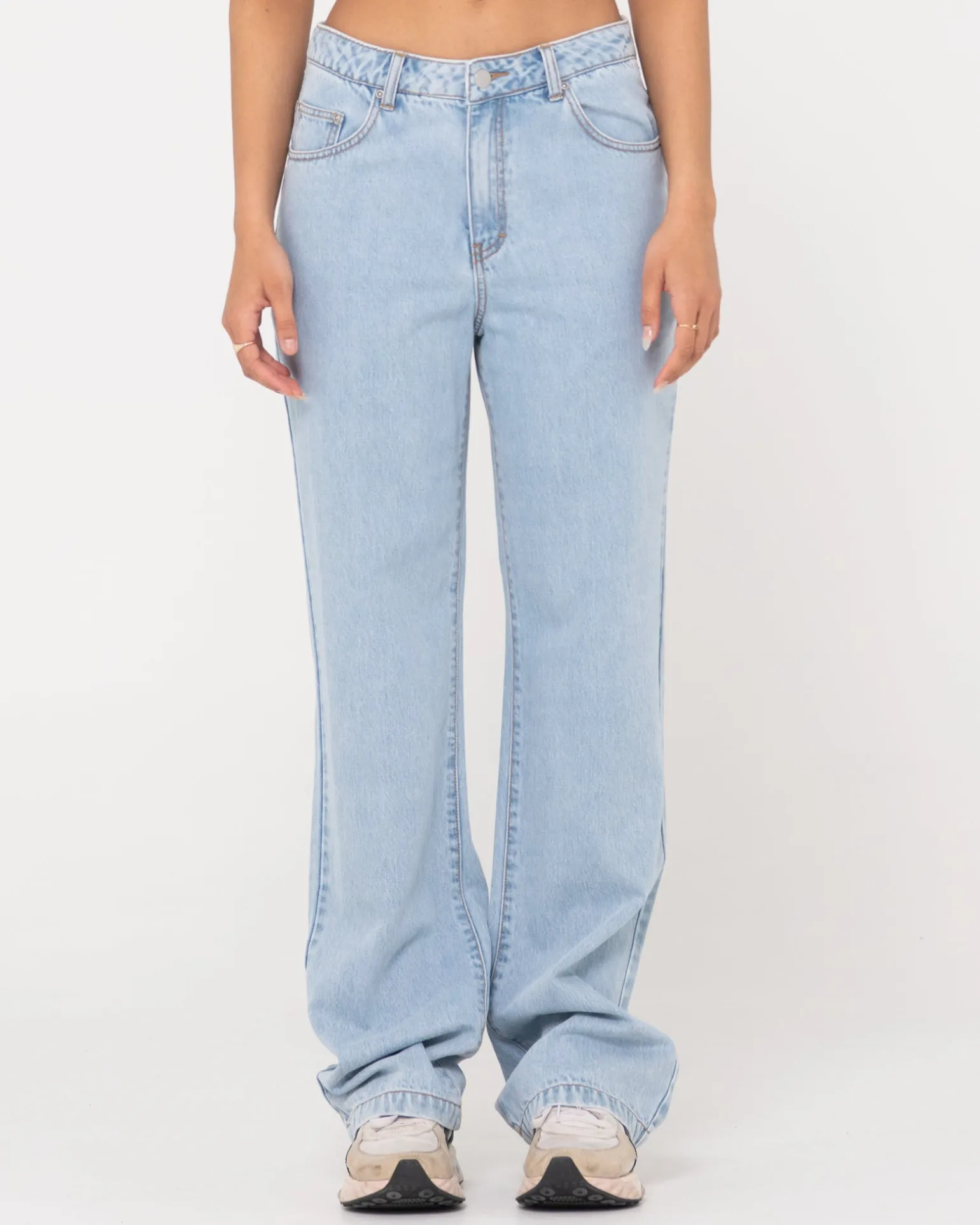Jean De Pierna Recta De Talle Medio>Rusty Flash Sale