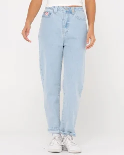 Jean Mom Recto De Talle Alto>Rusty Hot