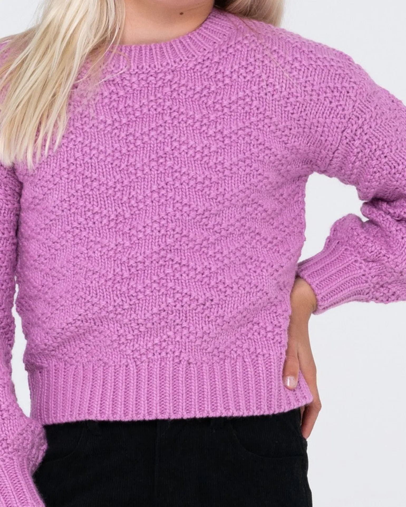 Jersey De Punto Con Cuello Redondo Loulou Para Nina>Rusty Shop