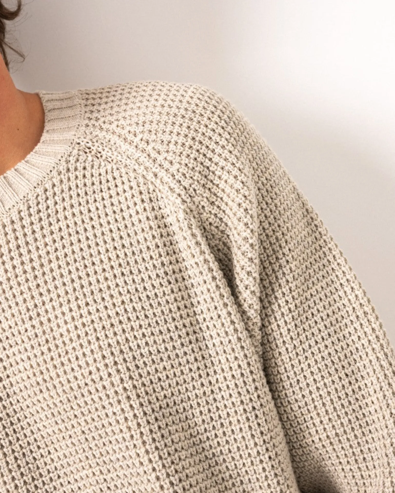 Jersey De Punto Con Cuello Redondo>Rusty Clearance