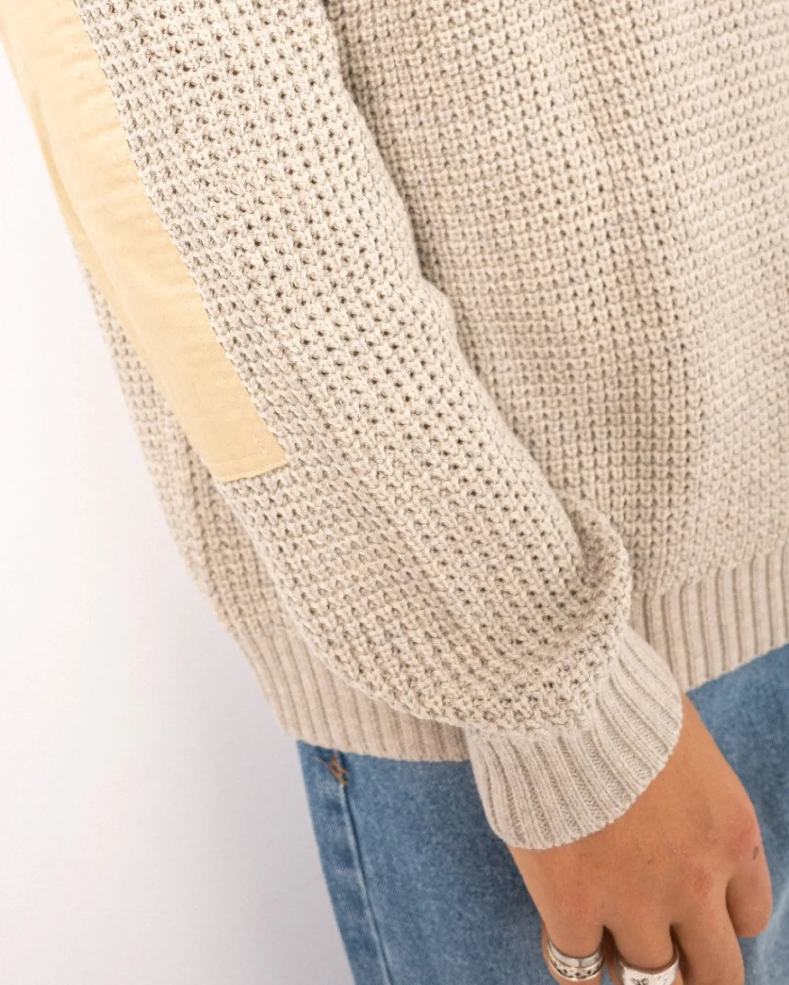 Jersey De Punto Con Cuello Redondo>Rusty Clearance