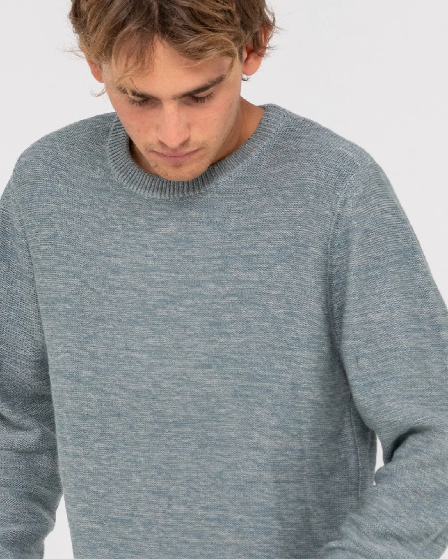 Jersey De Punto Con Cuello Redondo Skyliner>Rusty New