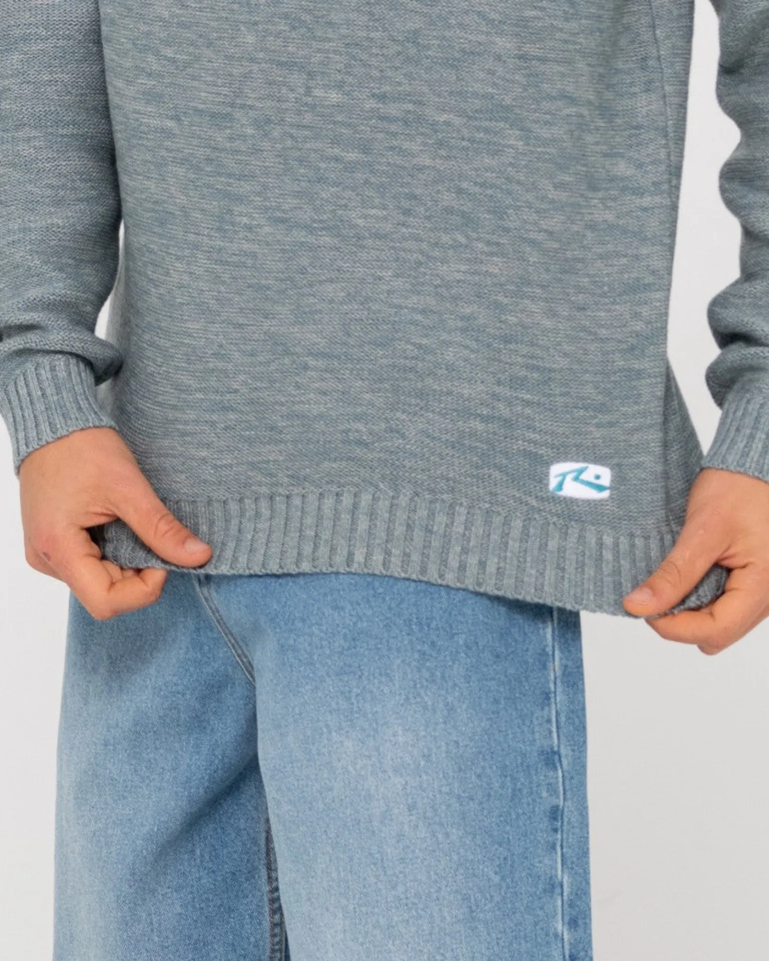 Jersey De Punto Con Cuello Redondo Skyliner>Rusty New