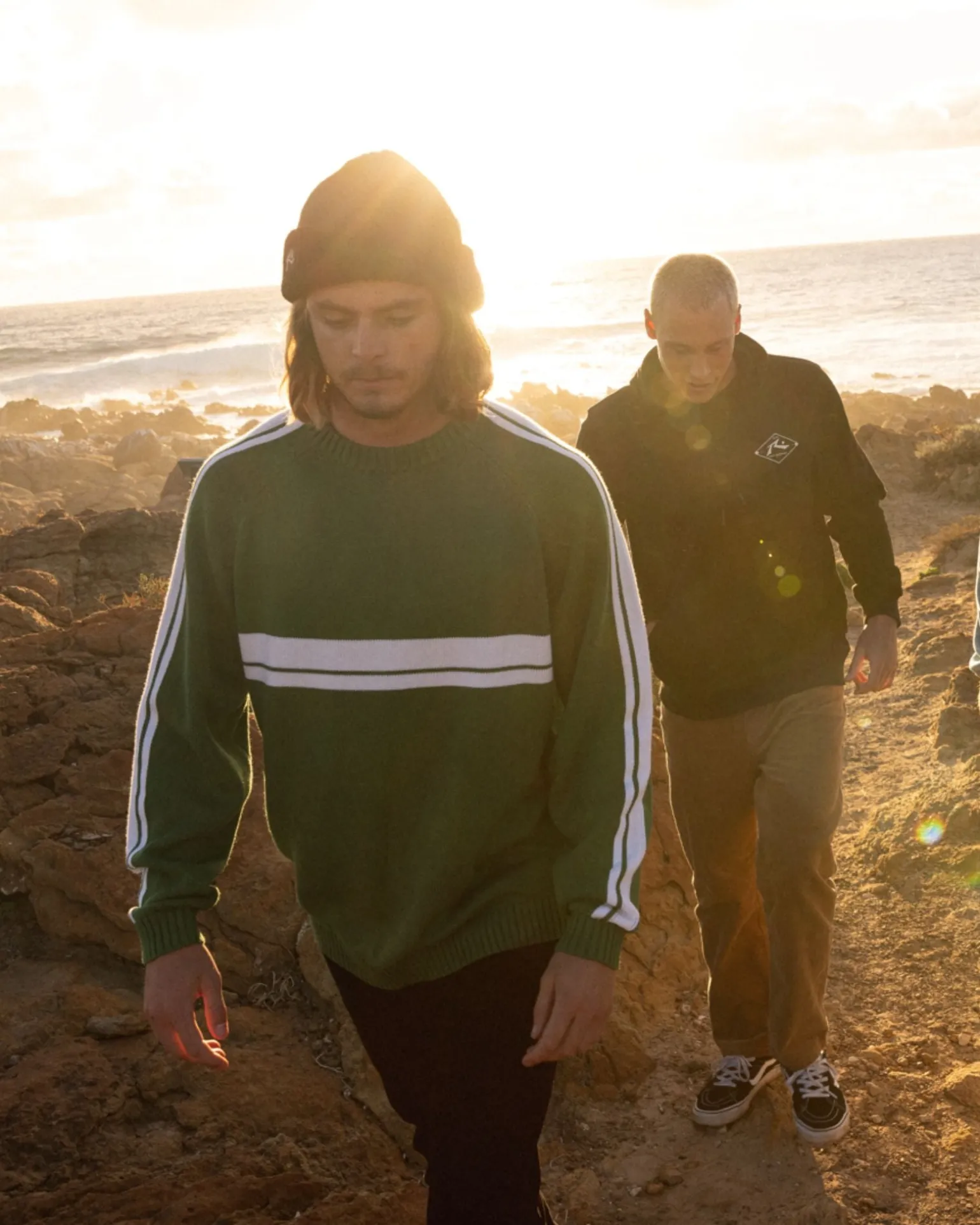 Jersey De Punto Con Cuello Redondo Y Lineas Blancas>Rusty Flash Sale