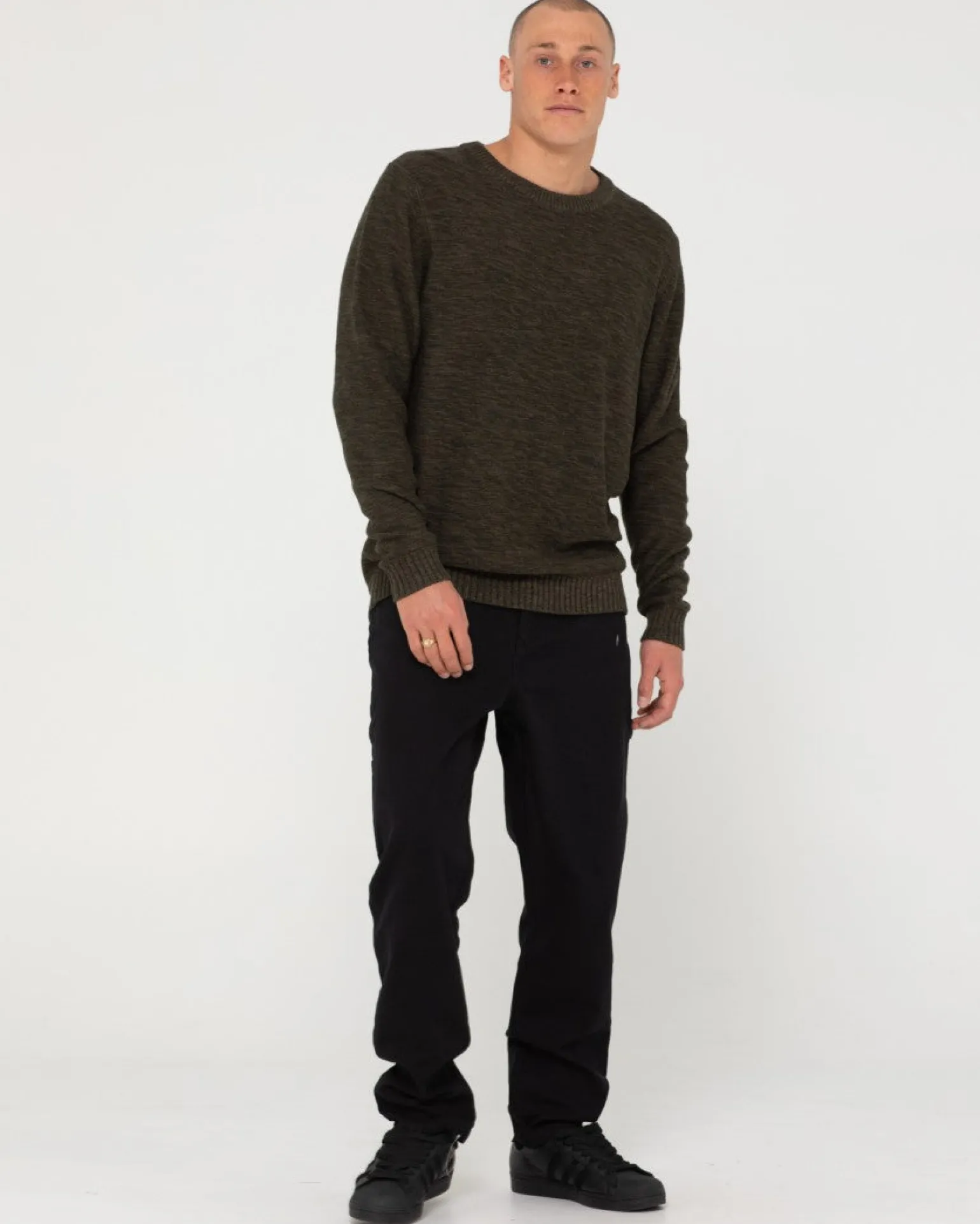 Jersey De Punto Con Cuello Redondo Skyliner>Rusty Shop