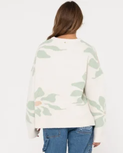 Jersey De Punto Con Cuello Redondo Y Ajuste Relajado De Lily>Rusty Best Sale