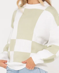 Jersey De Punto Con Cuello Redondo En Contraste Dora><noscript><img width=