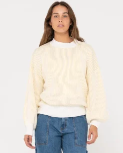 Jersey De Punto Con Cuello Simulado Y Ajuste Relajado De Ora>Rusty Sale