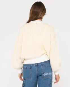Jersey De Punto Con Cuello Simulado Y Ajuste Relajado De Ora>Rusty Sale