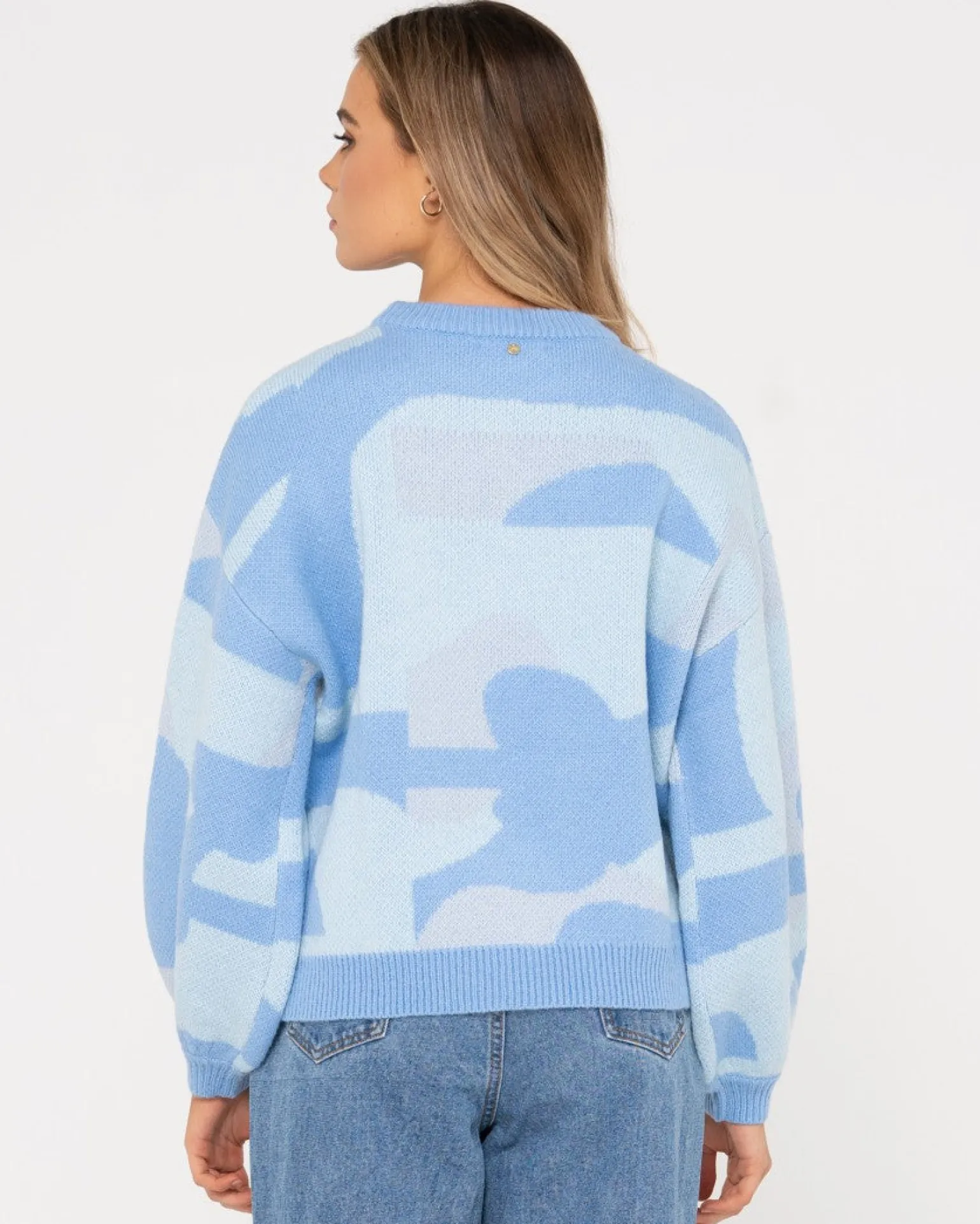 Jersey De Punto Extragrande Con Cuello Redondo Oceano>Rusty Outlet