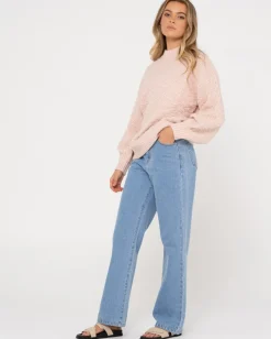 Jersey De Punto Grueso Y Relajado Con Cuello Redondo De Loulou><noscript><img width=
