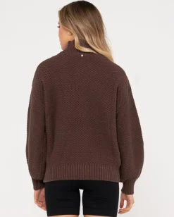 Jersey De Punto Grueso Y Relajado Con Cuello Simulado Marlow><noscript><img width=