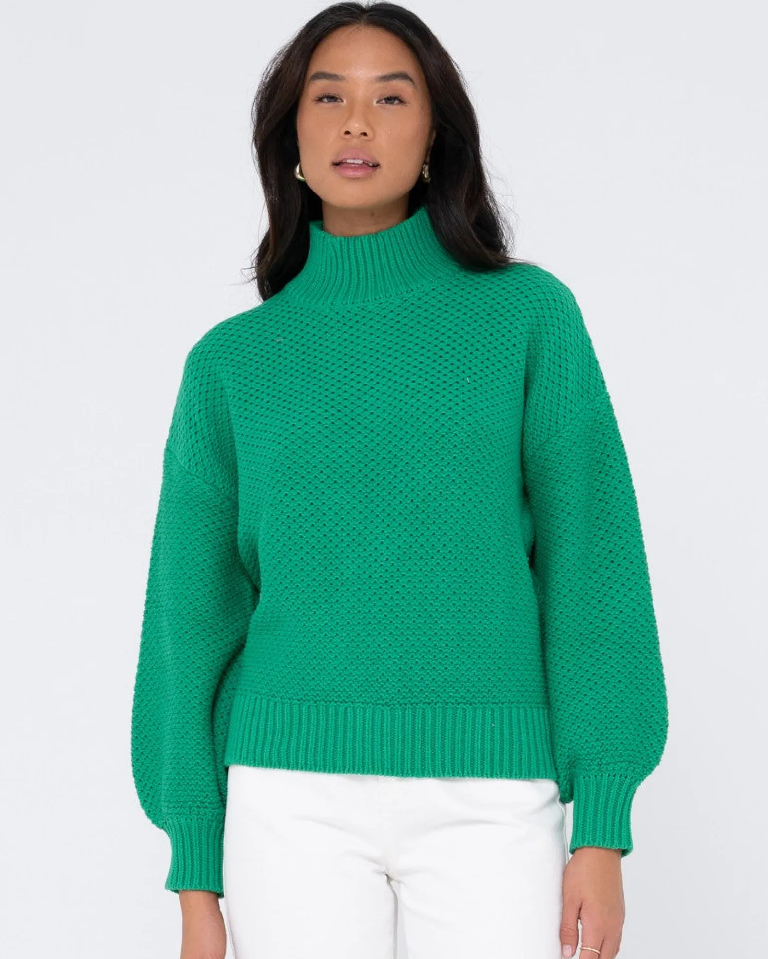Jersey De Punto Grueso Y Relajado Con Cuello Simulado Marlow>Rusty New