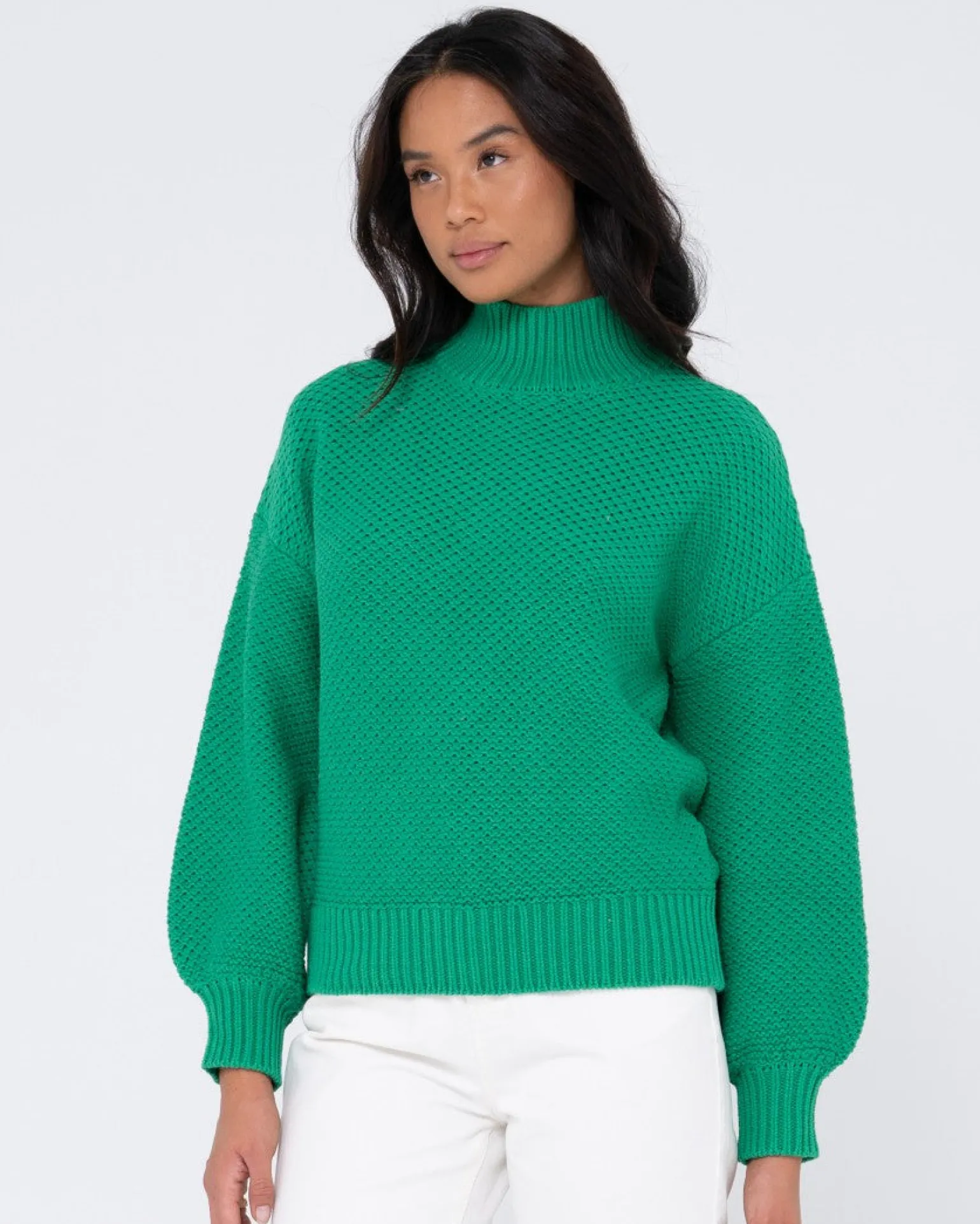 Jersey De Punto Grueso Y Relajado Con Cuello Simulado Marlow>Rusty New