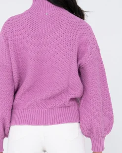Jersey De Punto Grueso Y Relajado Con Cuello Simulado Marlow><noscript><img width=