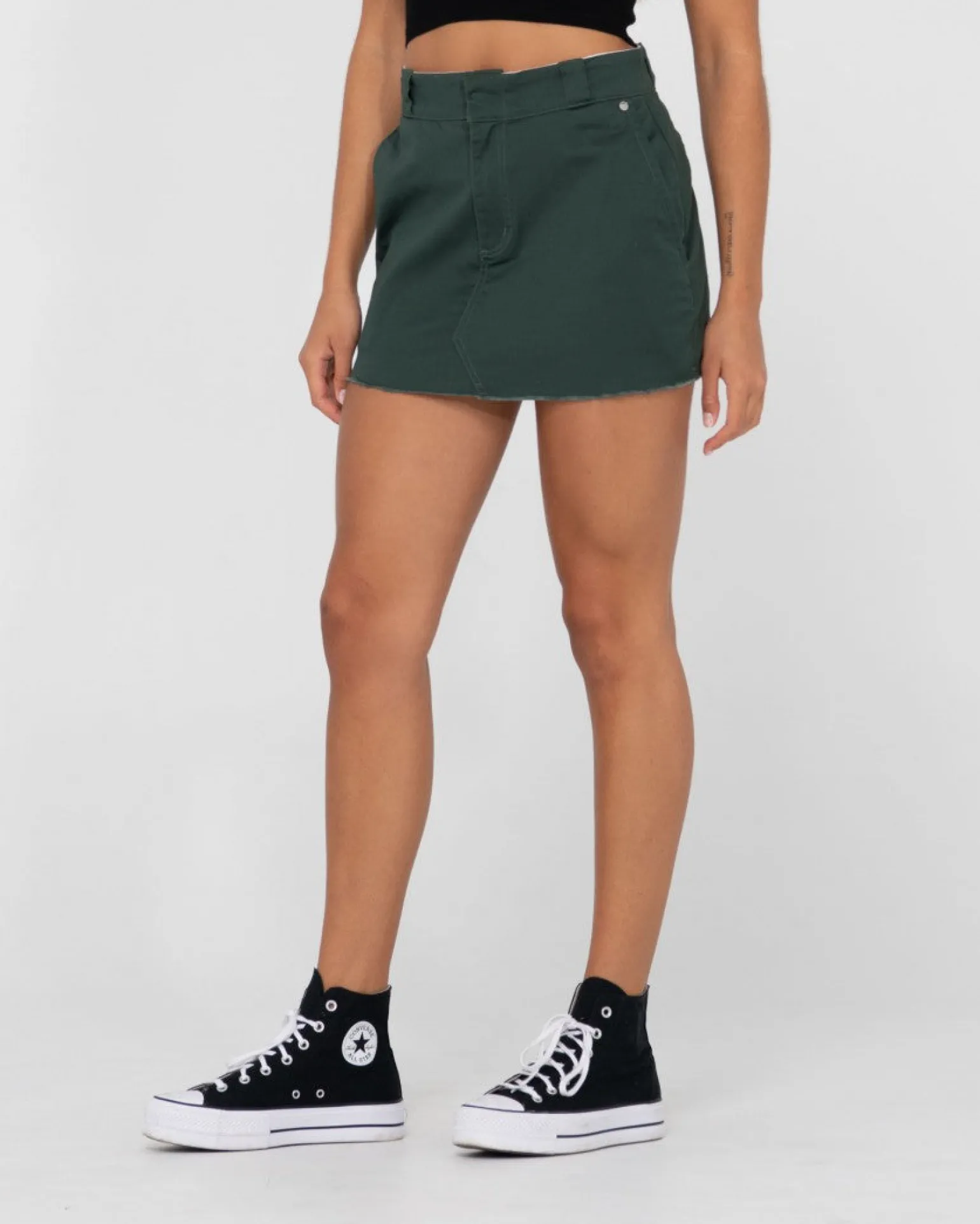 Minifalda Bobbi De Talle Medio>Rusty Best Sale