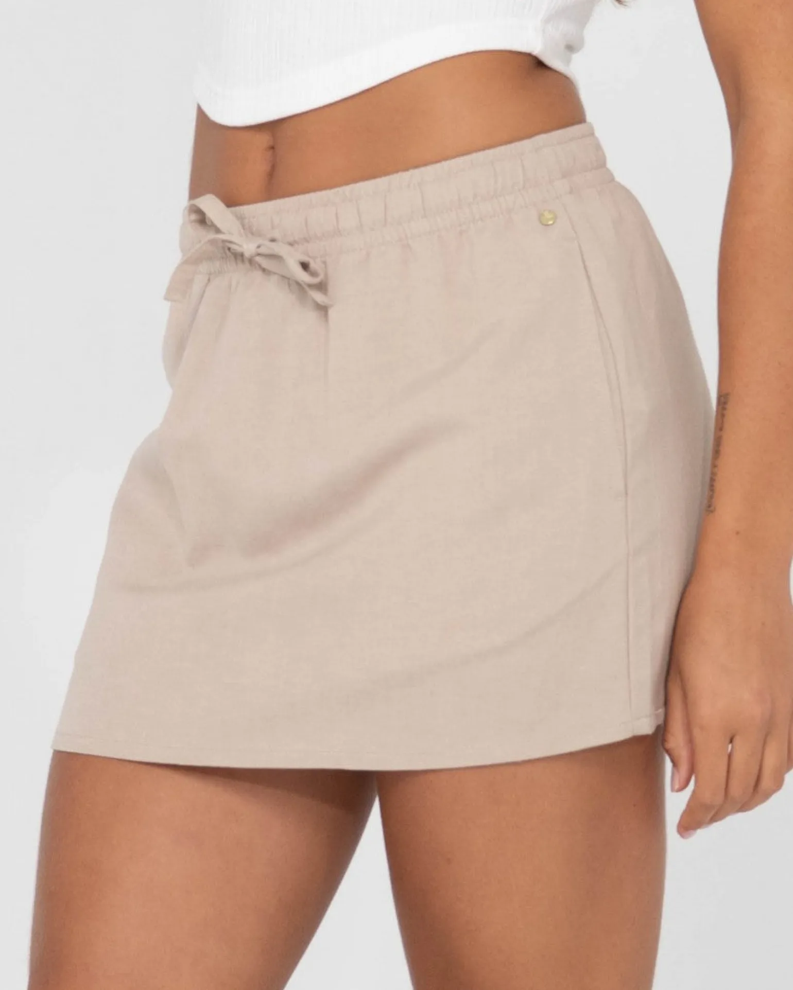 Minifalda Lounge De Talle Bajo Alannah>Rusty Store
