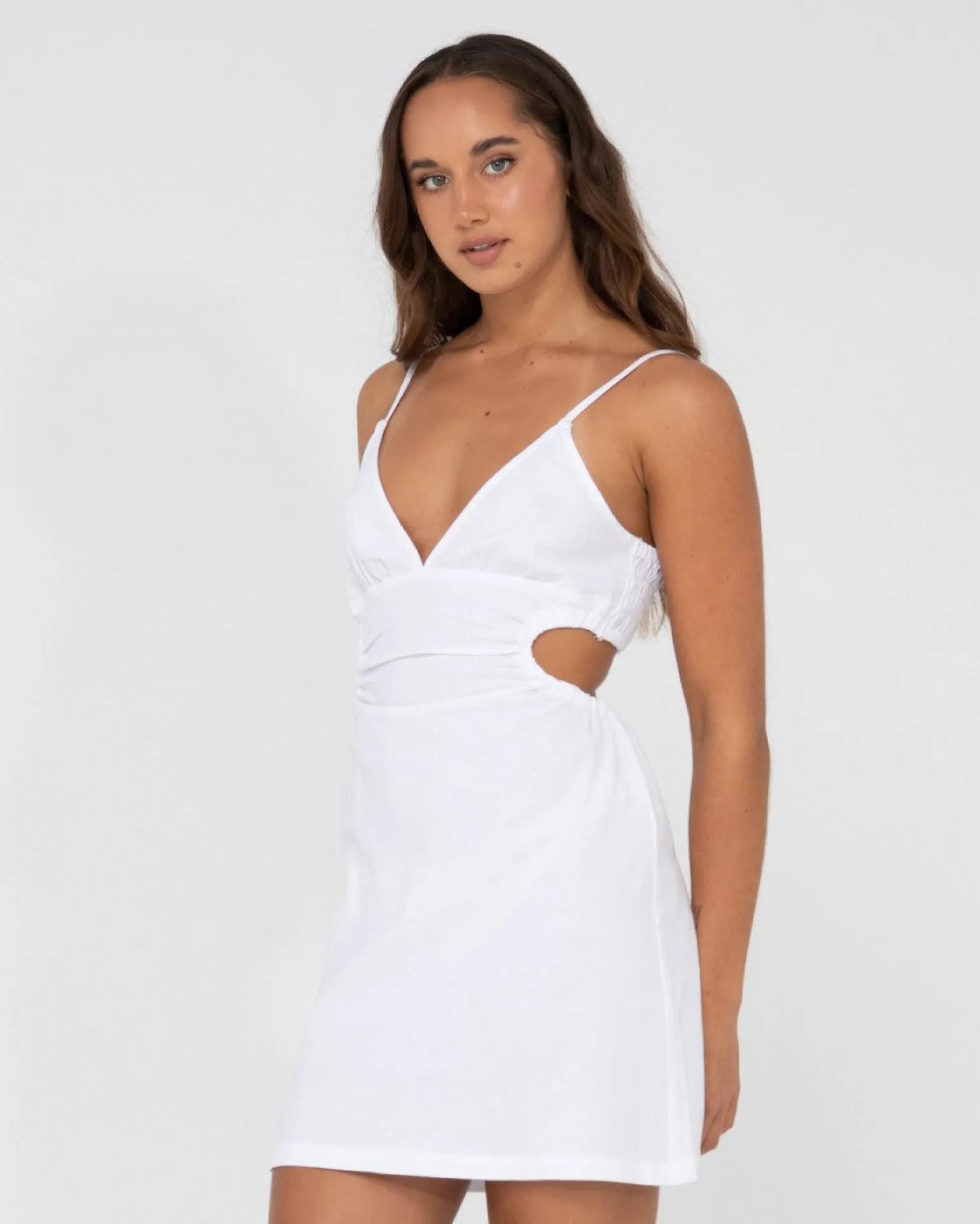 Minivestido Con Aberturas Sicilia>Rusty New