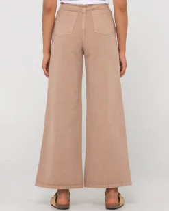 Pantalon Ancho De Talle Alto Hansen>Rusty New
