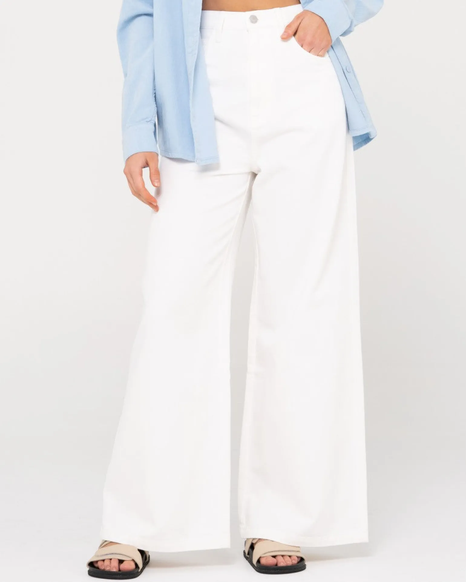 Pantalon Ancho De Talle Alto Hansen>Rusty Cheap