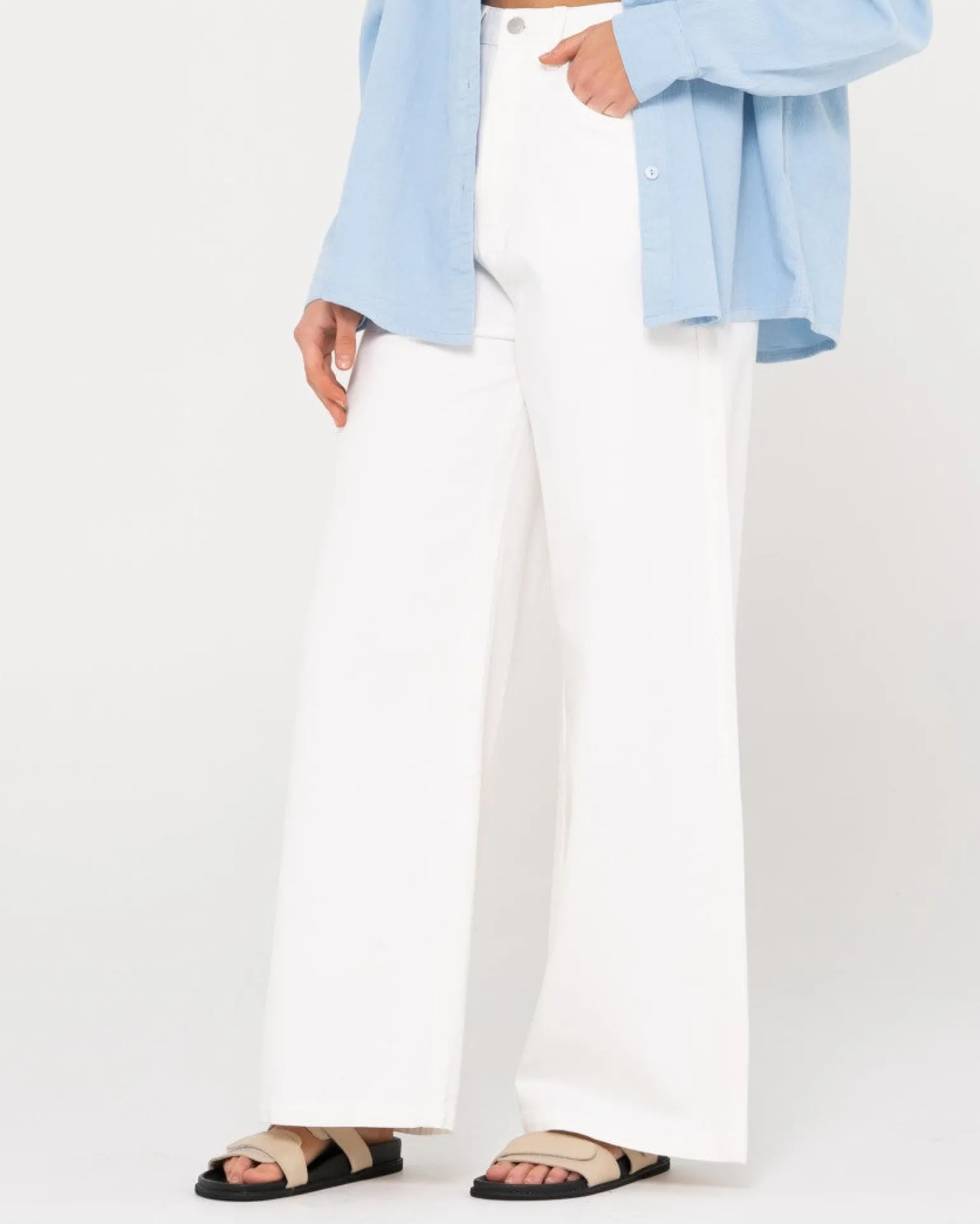 Pantalon Ancho De Talle Alto Hansen>Rusty Cheap