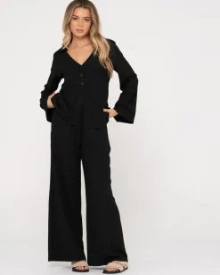 Pantalon Ancho De Talle Alto Maeve><noscript><img width=