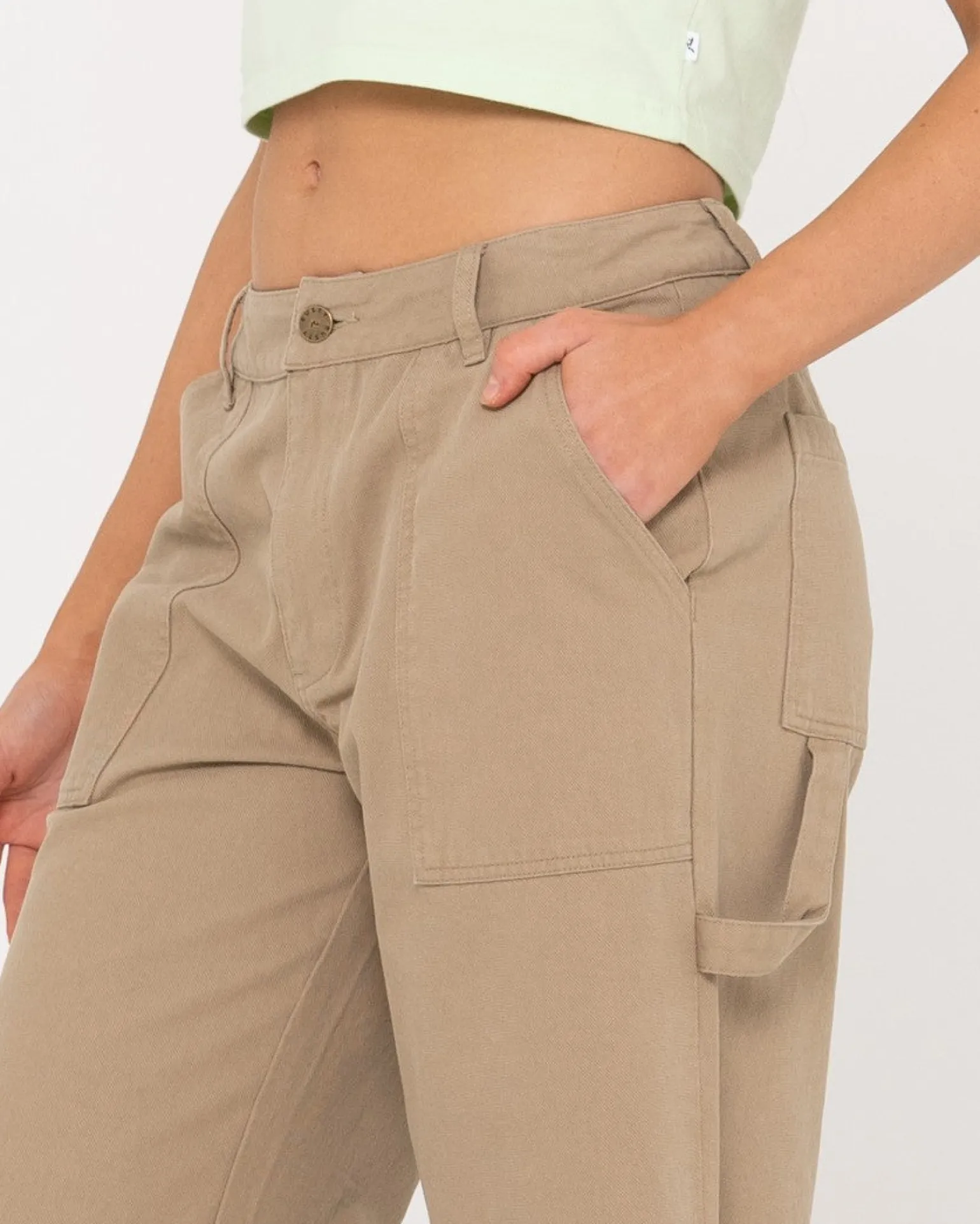Pantalon Carpintero De Talle Medio Billie>Rusty New