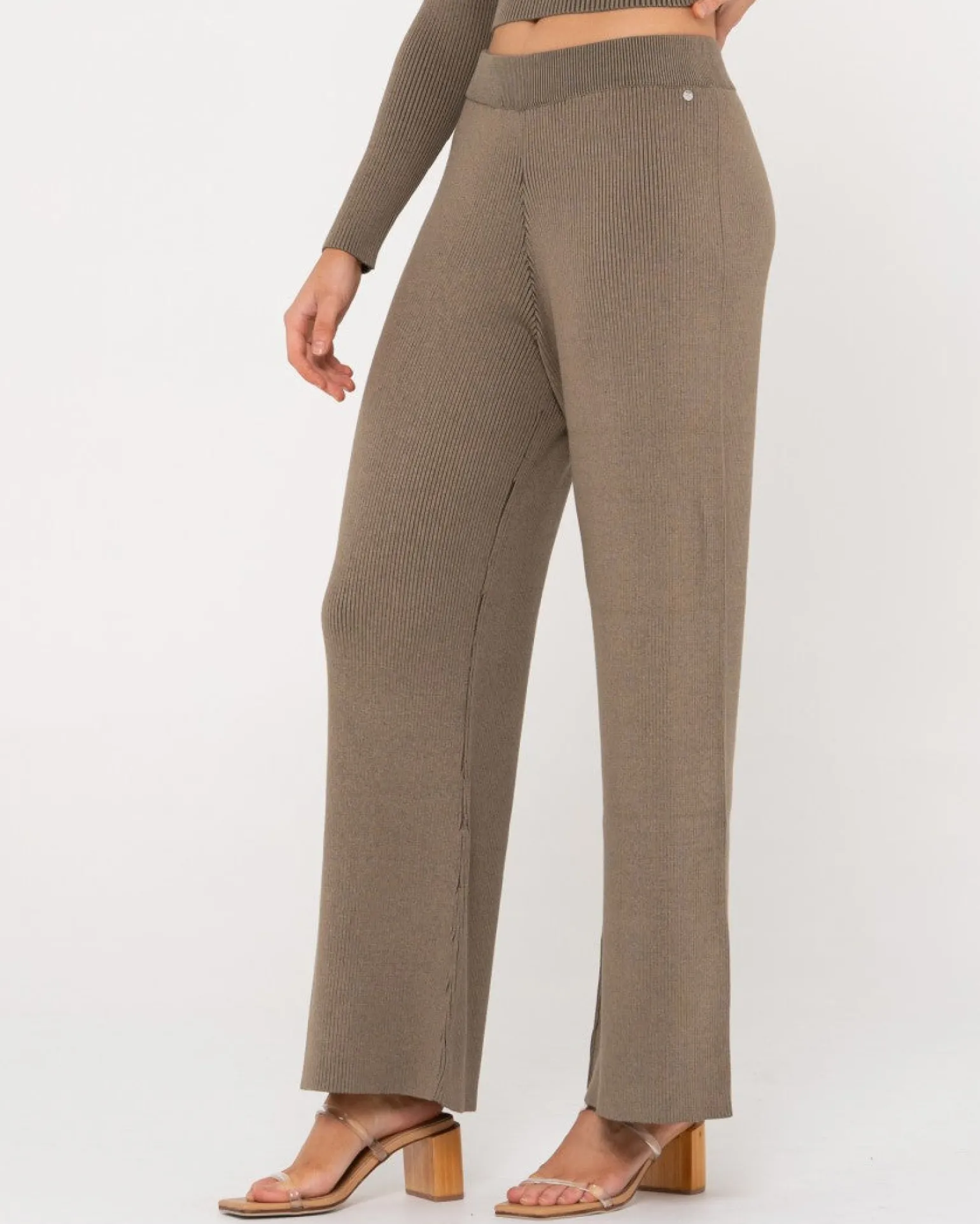 Pantalon Confort De Punto Con Pernera Ancha Solace>Rusty Cheap