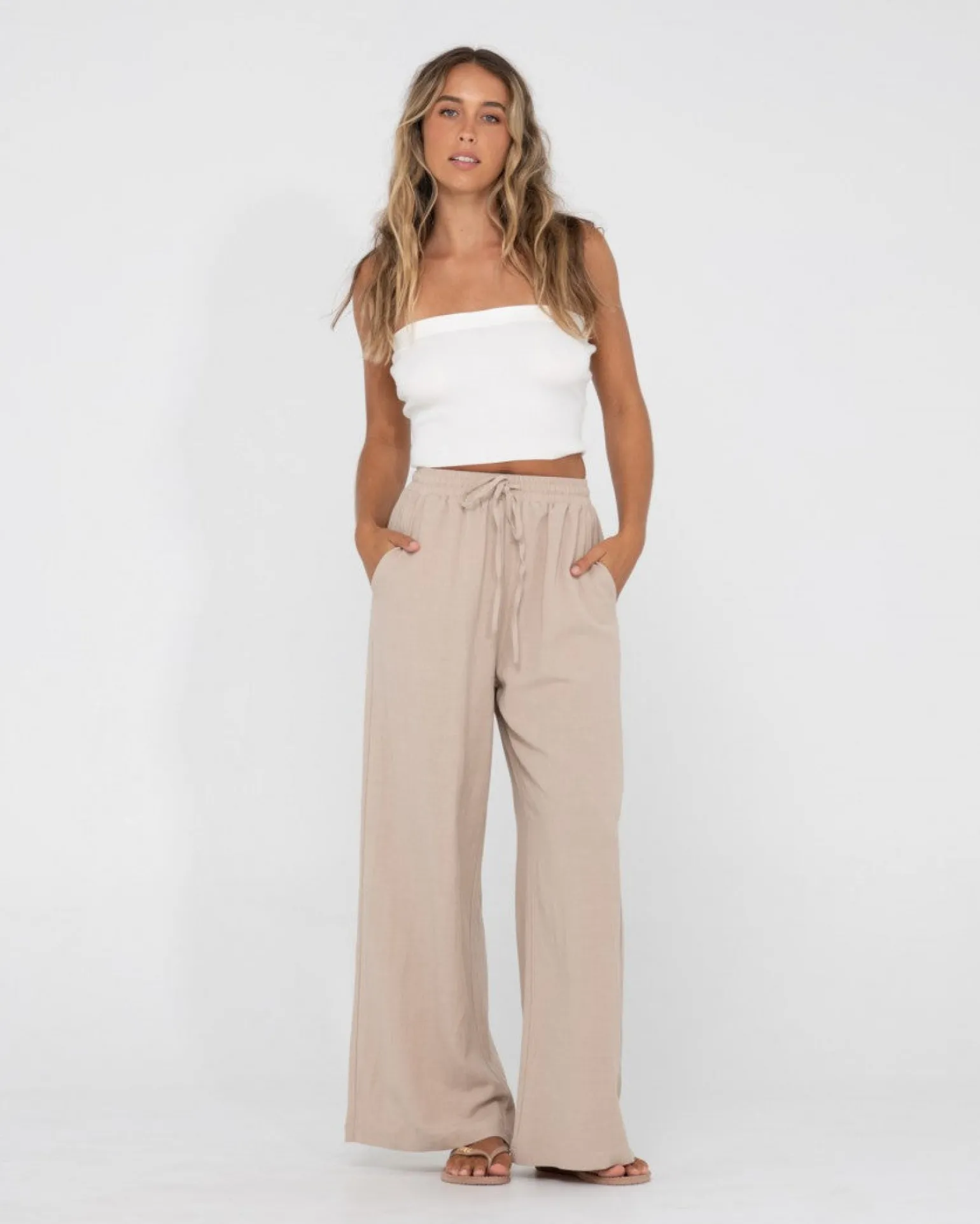 Pantalon Confort De Talle Alto Alannah>Rusty Best Sale
