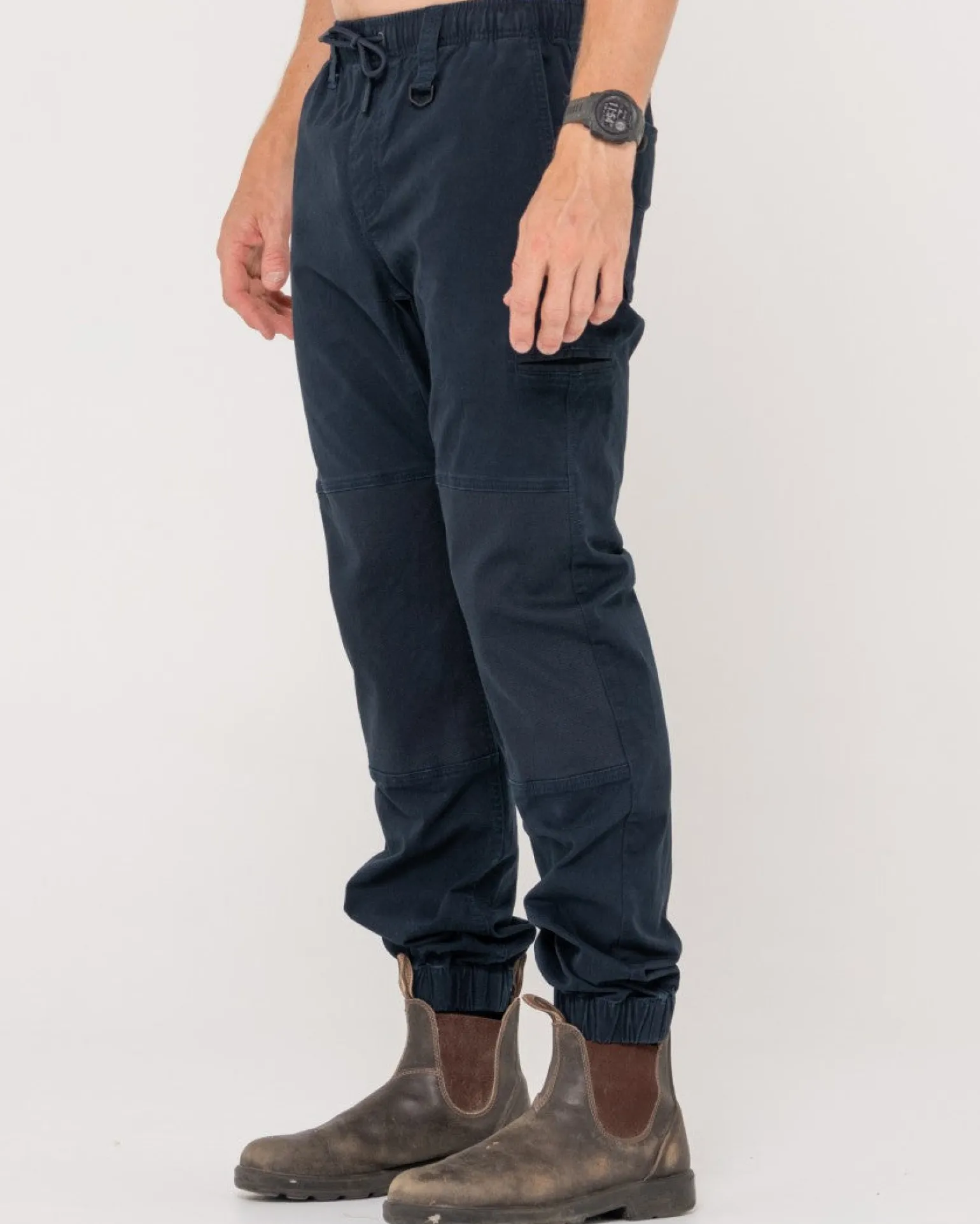 Pantalon Con Punos Elasticos Y Levantamiento Pesado>Rusty Best Sale