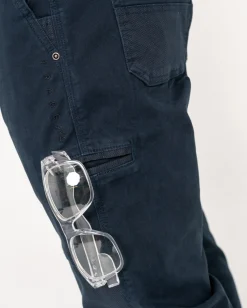 Pantalon Con Punos Elasticos Y Levantamiento Pesado><noscript><img width=
