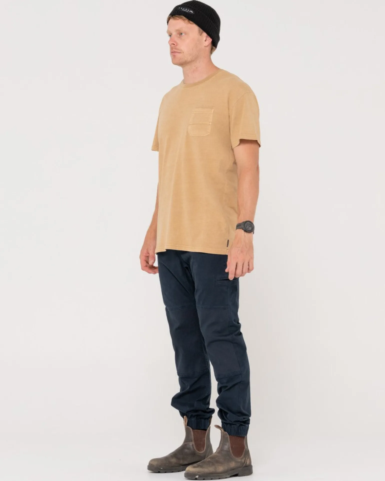 Pantalon Con Punos Elasticos Y Levantamiento Pesado>Rusty Best Sale