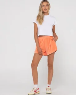 Pantalon Corto Bronte De Pana De Talle Alto><noscript><img width=