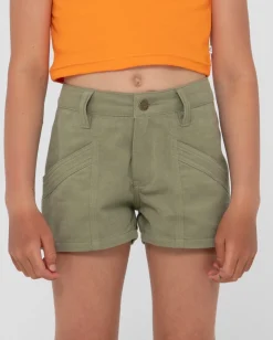 Pantalon Corto Carpenter De Talle Medio Para Nina De New Look><noscript><img width=