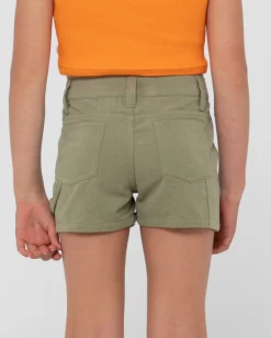Pantalon Corto Carpenter De Talle Medio Para Nina De New Look><noscript><img width=