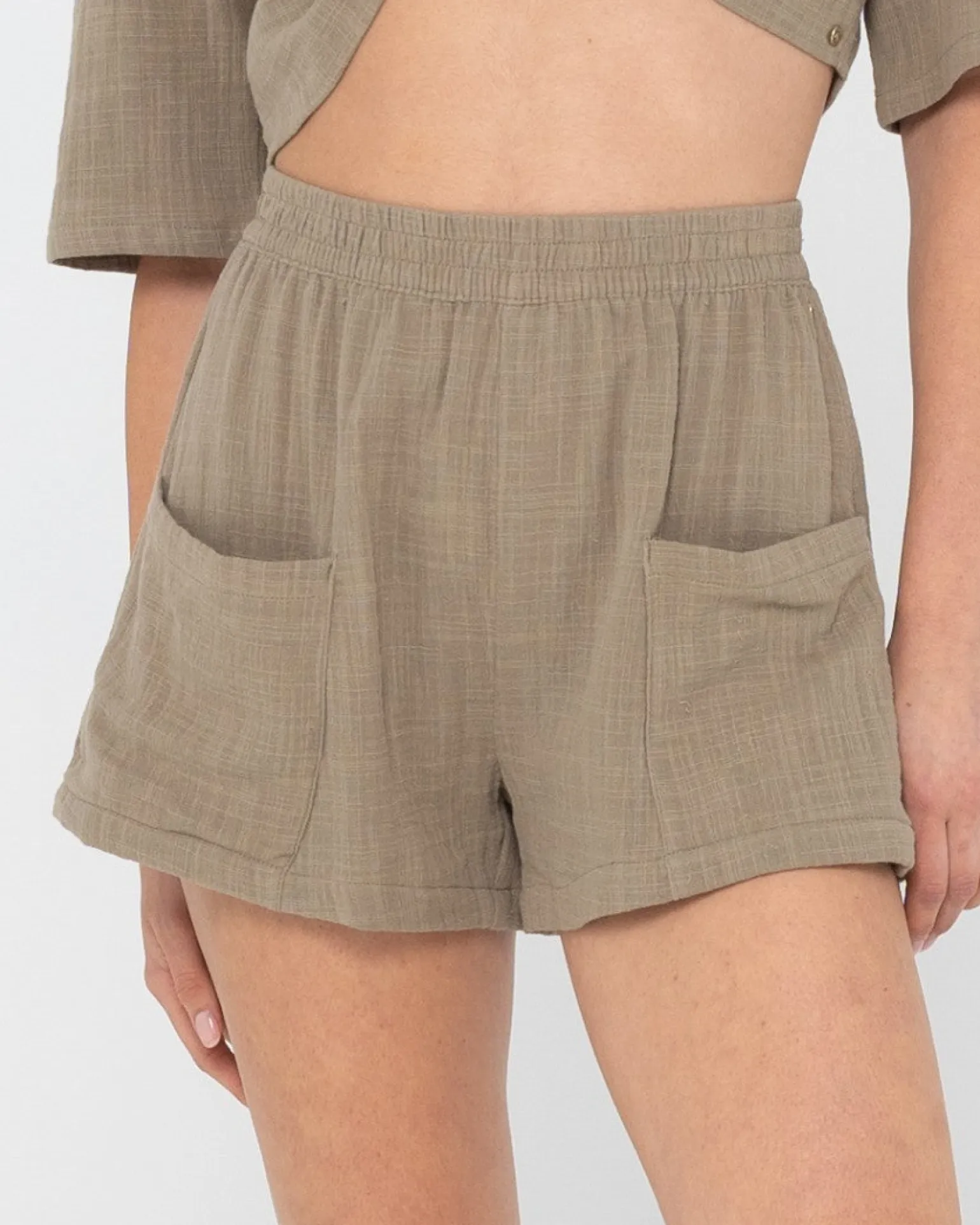 Pantalon Corto Con Cintura Elástica En Algun Lugar>Rusty Flash Sale