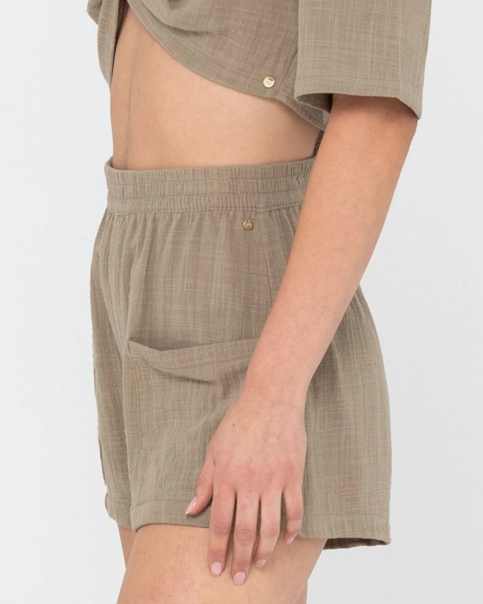 Pantalon Corto Con Cintura Elástica En Algun Lugar>Rusty Flash Sale