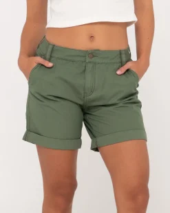 Pantalon Corto De Lona De Talle Bajo Cadet><noscript><img width=