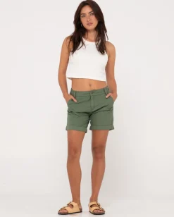 Pantalon Corto De Lona De Talle Bajo Cadet><noscript><img width=