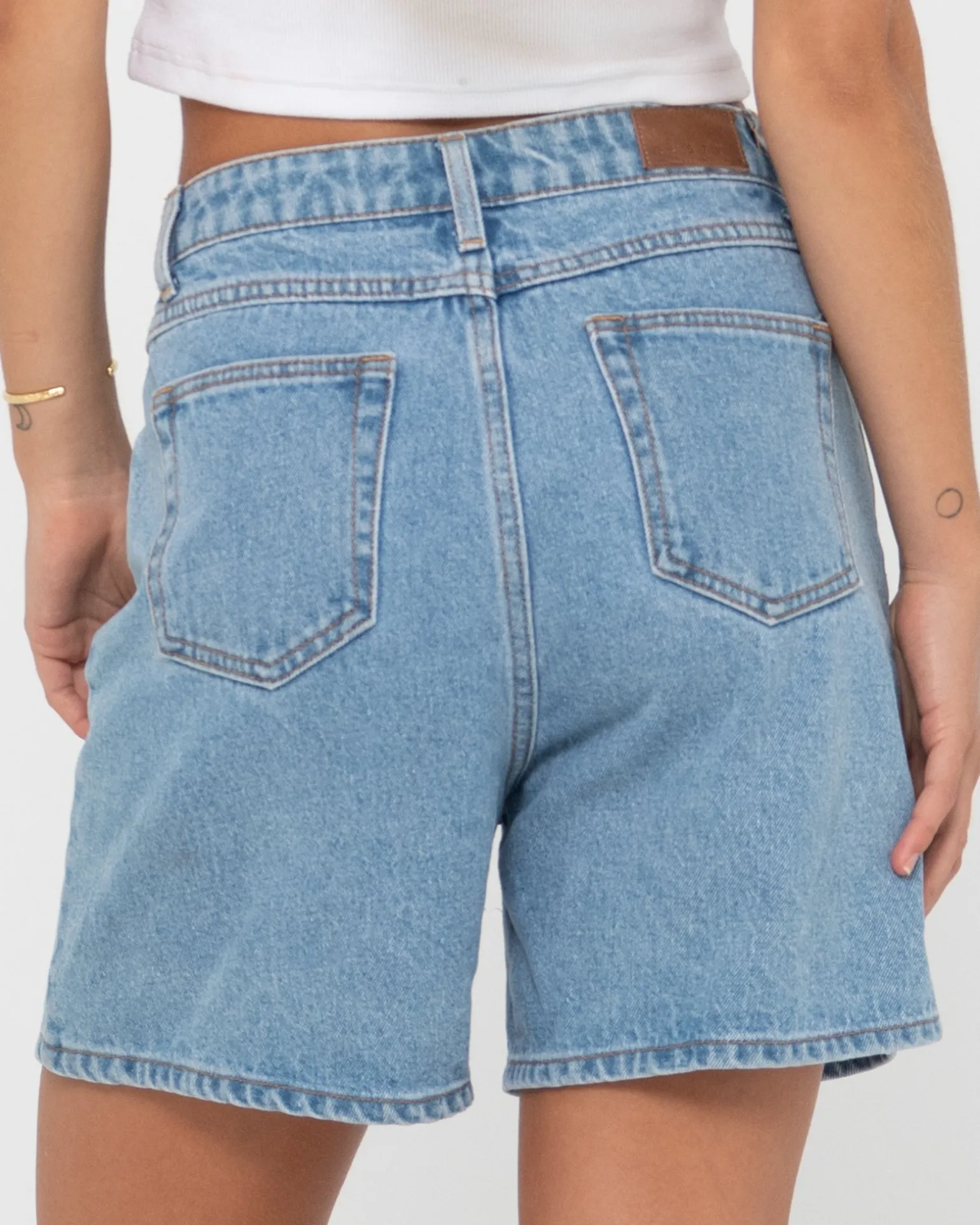 Pantalon Corto De Mezclilla De Talle Alto Chipre>Rusty Store