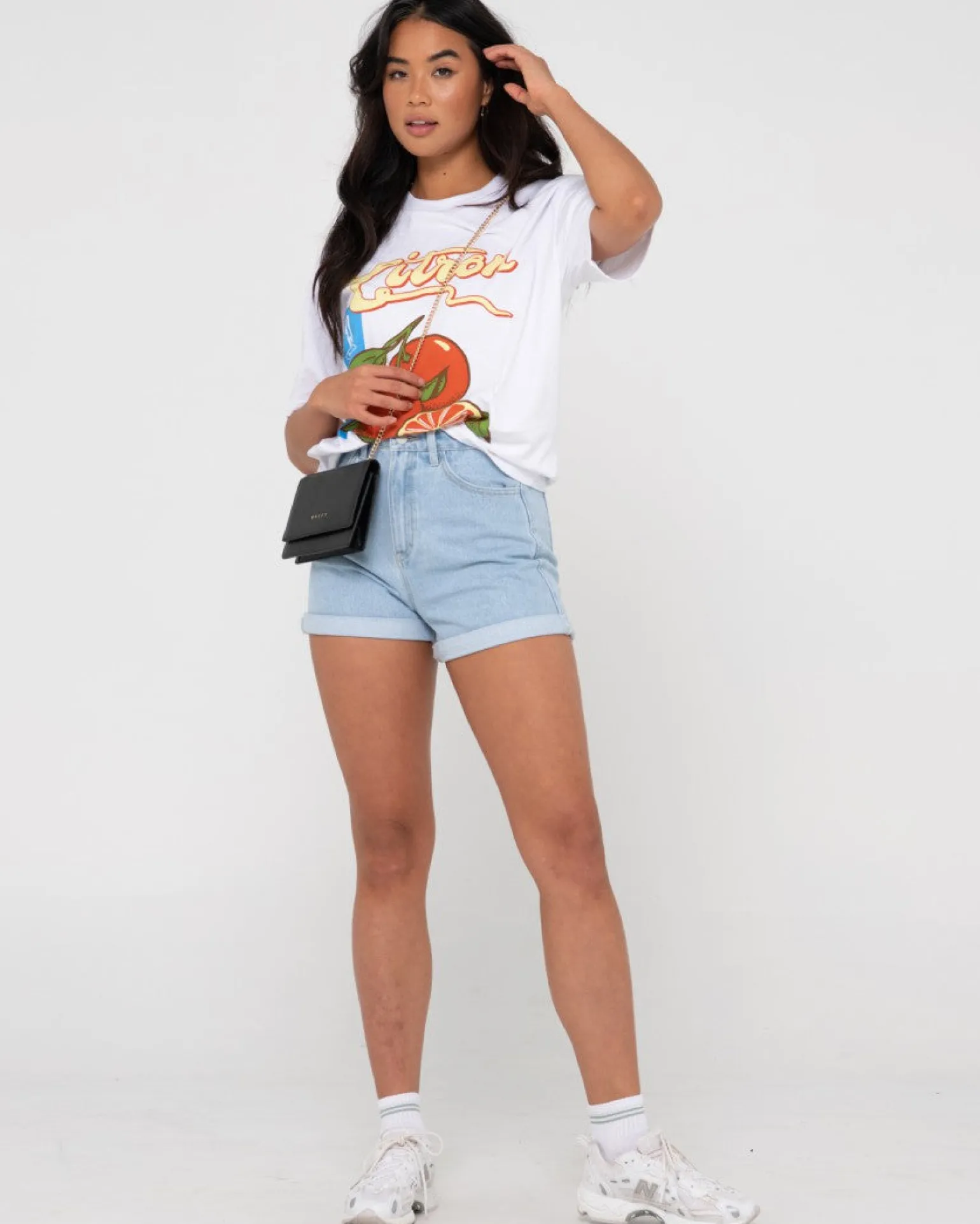 Pantalon Corto De Mezclilla De Talle Alto Chipre>Rusty Hot
