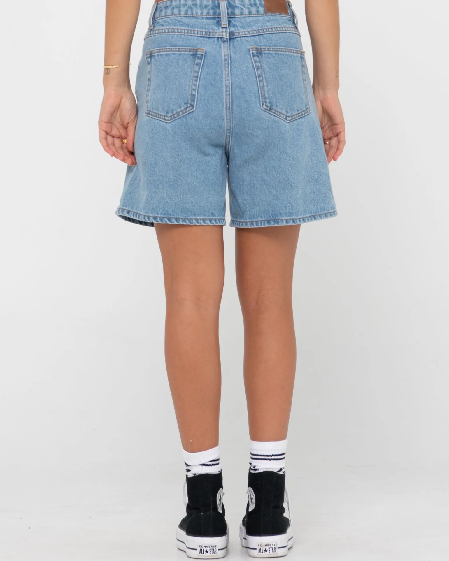 Pantalon Corto De Mezclilla De Talle Alto Chipre>Rusty Flash Sale
