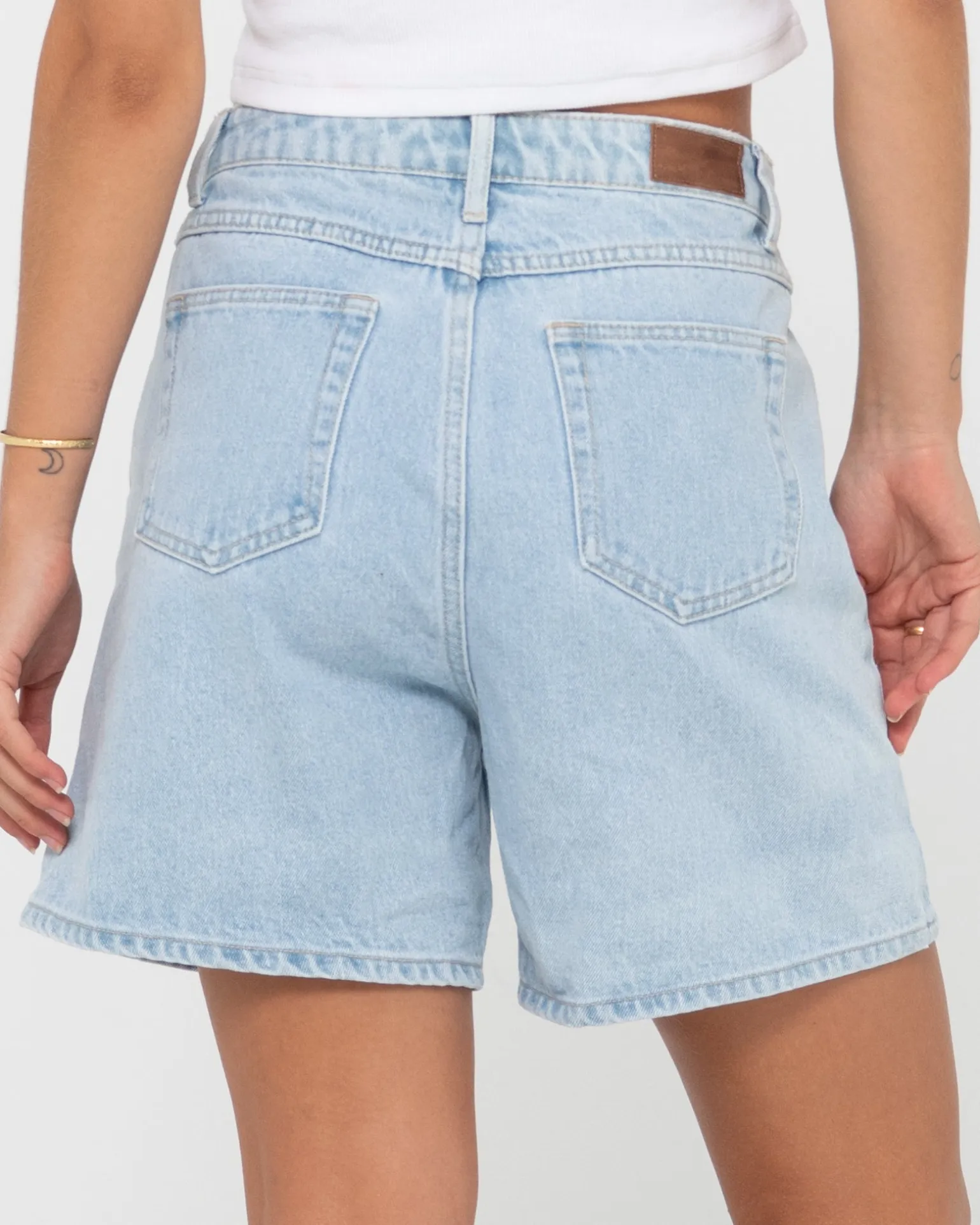 Pantalon Corto De Mezclilla De Talle Alto Chipre>Rusty New