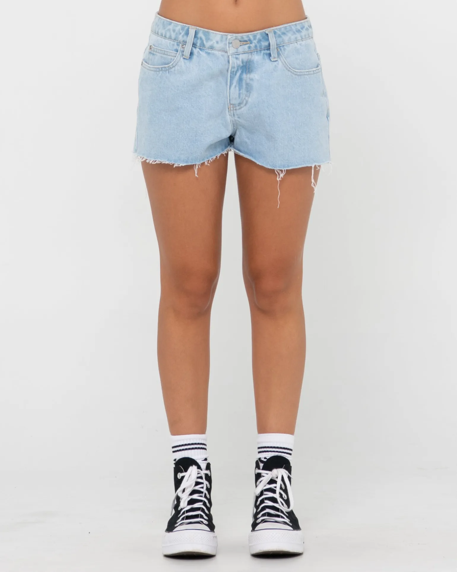 Pantalon Corto De Mezclilla Deshilachado De Talle Bajo Malta>Rusty Best