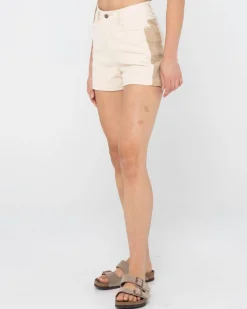 Pantalon Corto De Pana De Talle Alto Olivia><noscript><img width=
