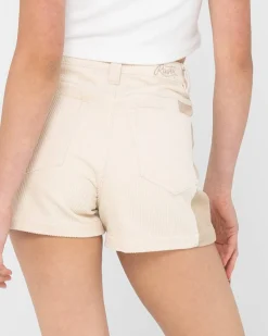 Pantalon Corto De Pana De Talle Alto Olivia><noscript><img width=