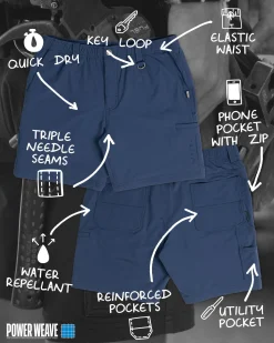 Pantalon Corto De Trabajo De Secado Rapido Powerweave><noscript><img width=