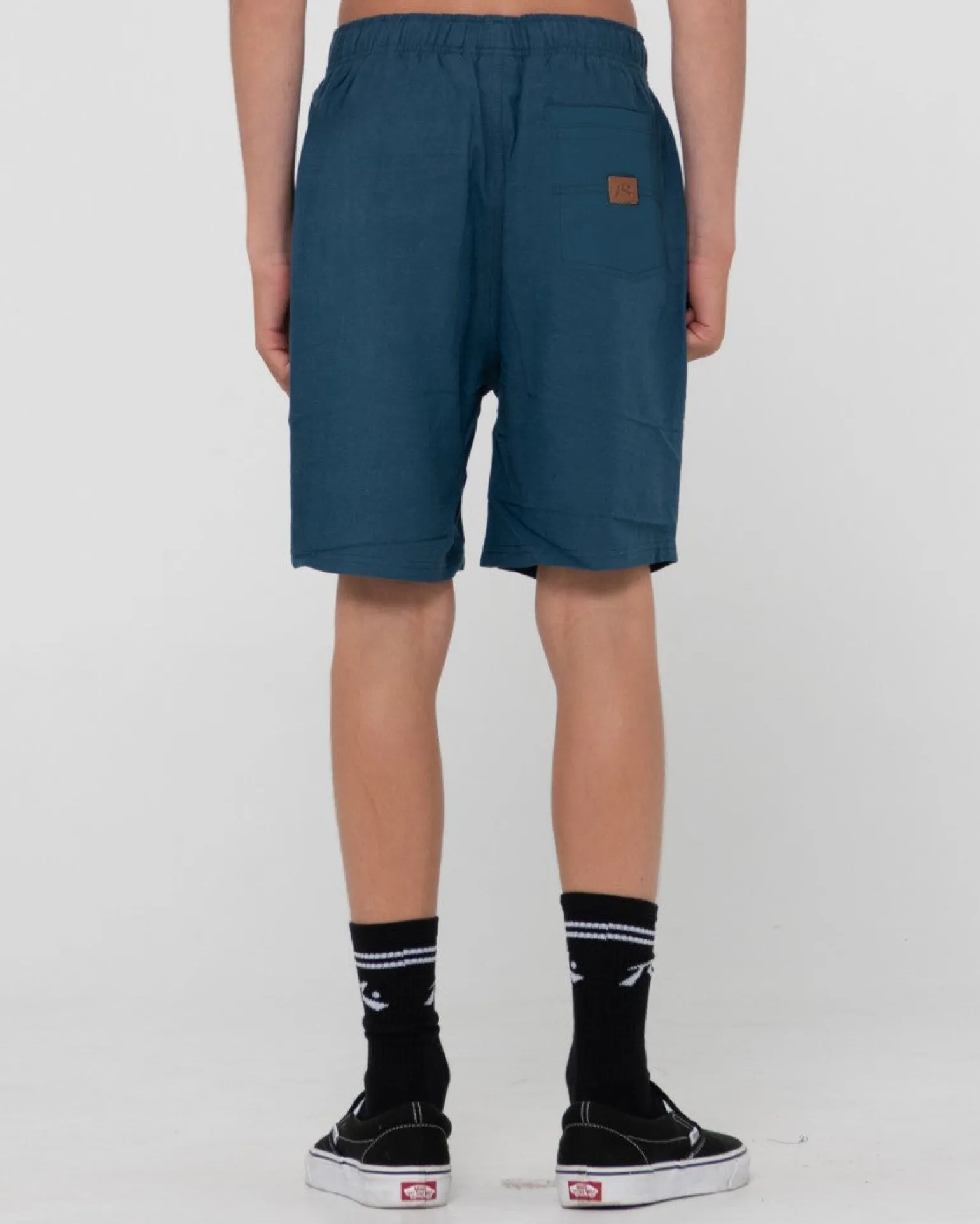 Pantalon Corto Elastico De Lino Overtone Para Nino>Rusty Fashion